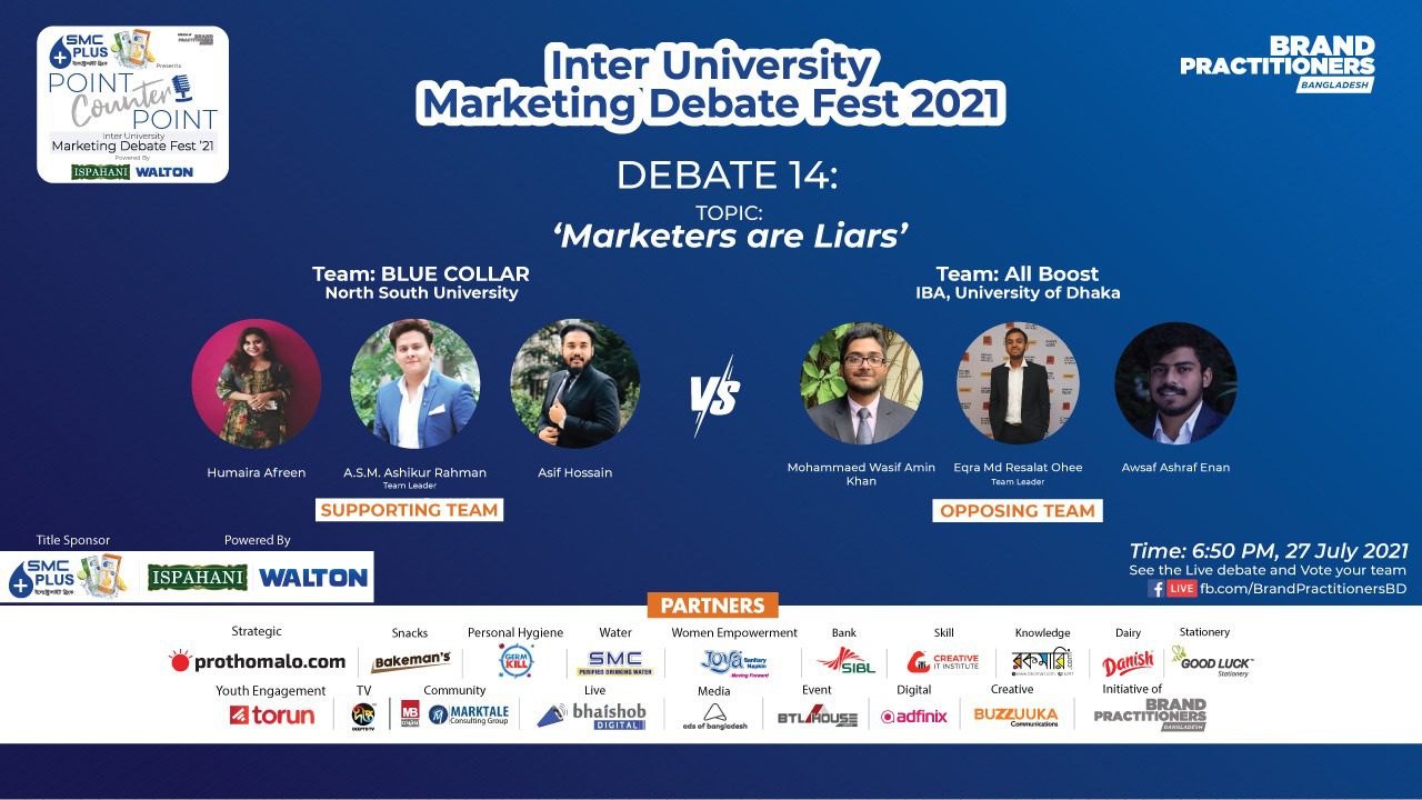 Debate 14: NSU vs DU "Marketers are Liars".