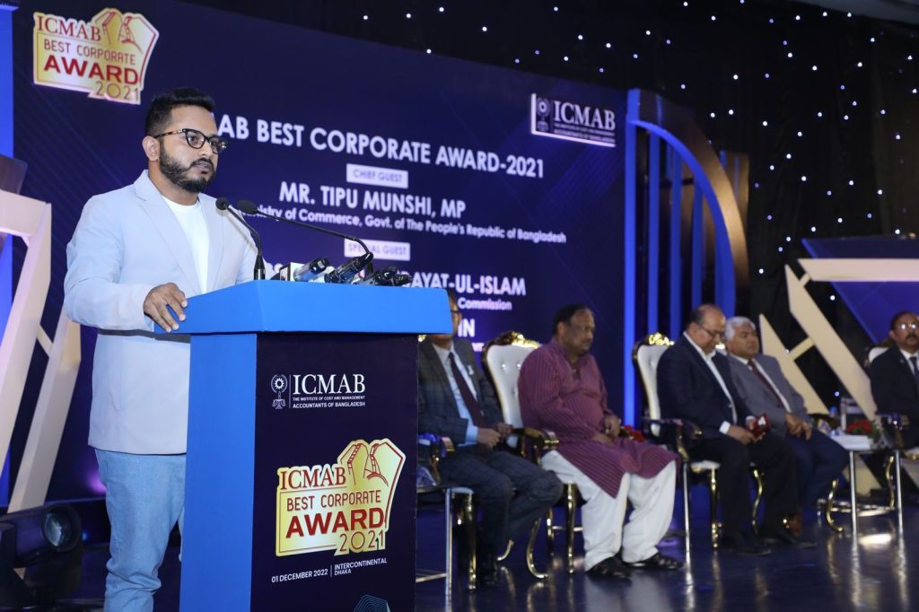 Walton Hi-Tech Industries PLC is Winner of ICMAB Best Corporate Gold Award 2021 