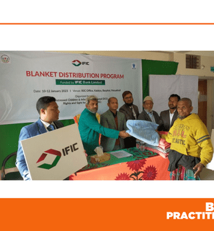 IFIC Bank, DCI-RSC distribute blankets in Patuakhali