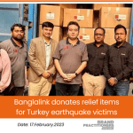 Banglalink donates relief items for Turkey earthquake victims