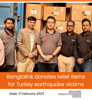 Banglalink donates relief items for Turkey earthquake victims