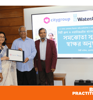 City Group and WaterAid signs MoU to improve access to safe water, sanititaion and hygiene services