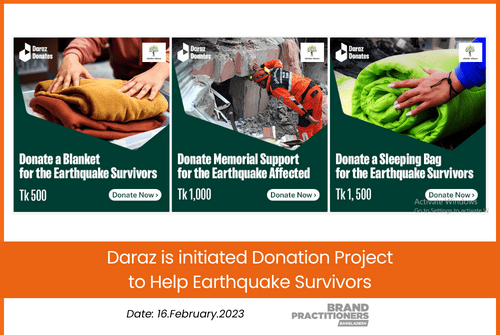 Daraz is initiated Donation Project to Help Earthquake Survivors