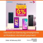 Discount on Samsung smartphone at Pickaboo via bKash payment