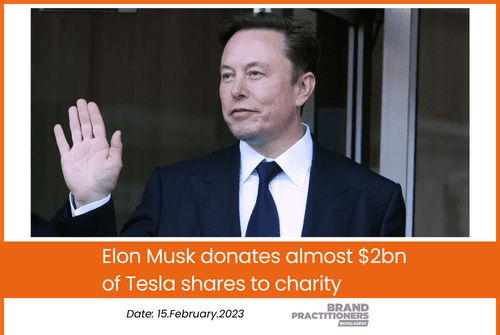 Elon Musk donates almost $2bn of Tesla shares to charity