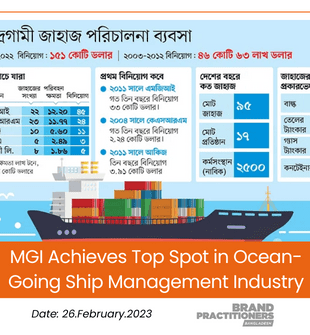 MGI Achieves Top Spot in Ocean-Going Ship Management Industry