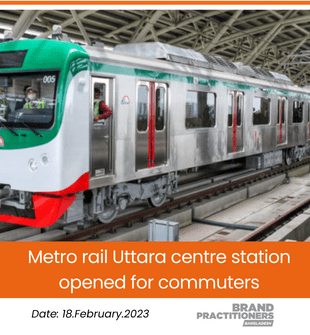 Metro rail Uttara centre station opened for commuters