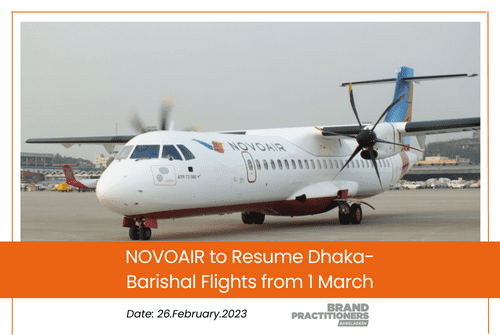 NOVOAIR to Resume Dhaka-Barishal Flights from 1 March