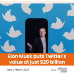 Elon Musk puts Twitter's value at just $20 billion