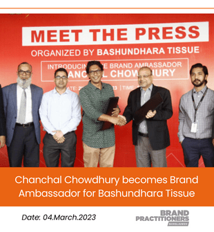 Chanchal Chowdhury becomes Brand Ambassador for Bashundhara Tissue