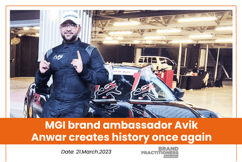 MGI brand ambassador Avik Anwar creates history once again