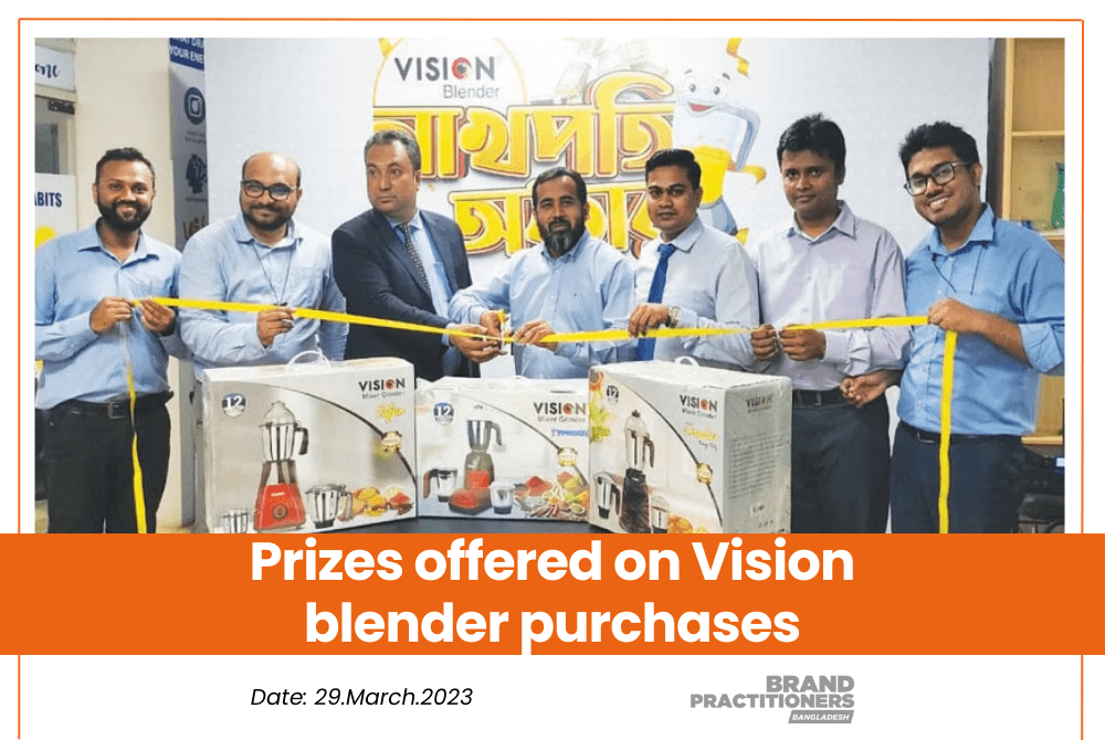 Prizes offered on Vision blender purchases