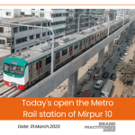 Today's open the Metro Rail station of Mirpur 10