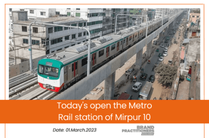 Today's open the Metro Rail station of Mirpur 10