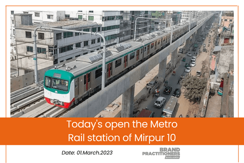 Today's open the Metro Rail station of Mirpur 10