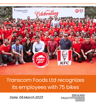 Transcom Foods Ltd recognizes its employees with 75 bikes