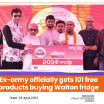 Ex-army officially gets 101 free products buying Walton fridge