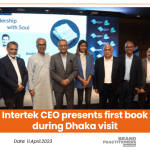 Intertek CEO presents first book during Dhaka visit