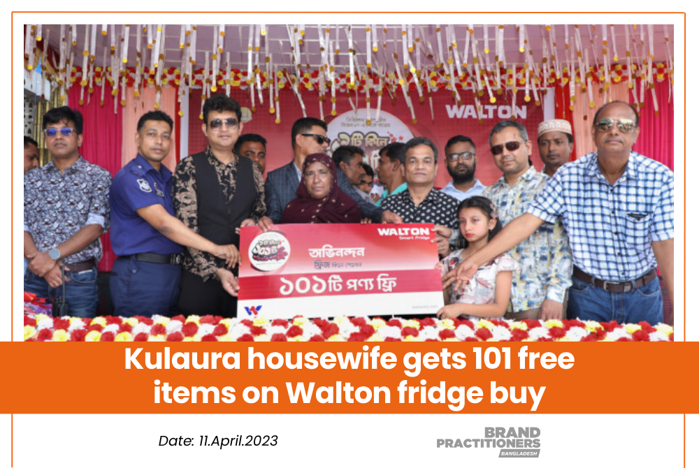 Kulaura housewife gets 101 free items on Walton fridge buy