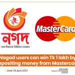 Nagad users can win Tk 1 lakh by depositing money from Mastercard