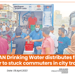 PRAN Drinking Water distributes free iftar to stuck commuters in city traffic