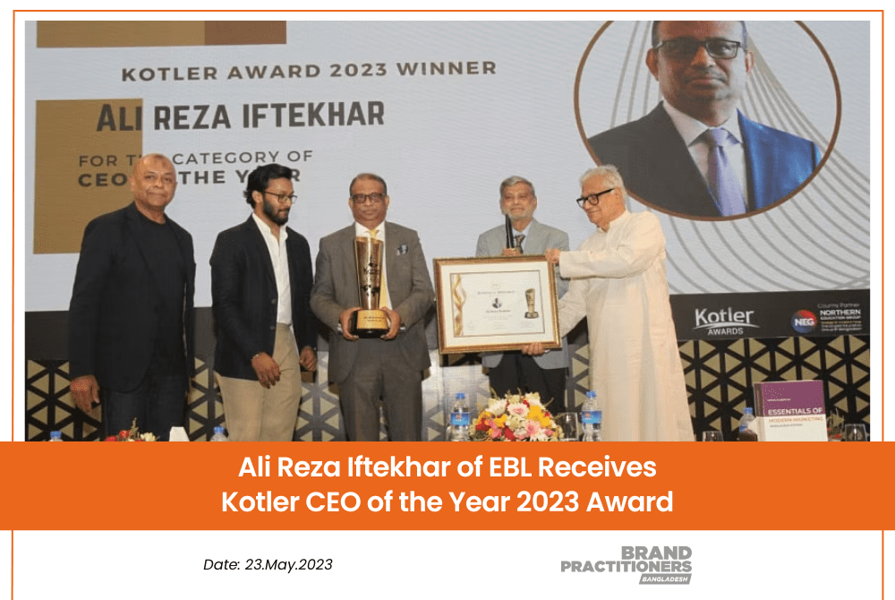 Ali Reza Iftekhar of EBL Receives Kotler CEO of the Year 2023 Award