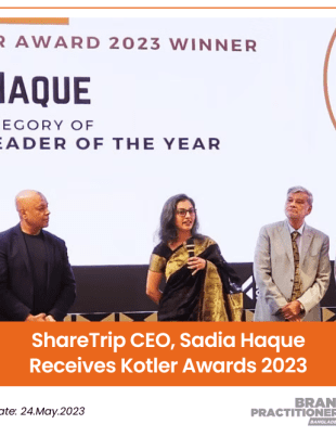 ShareTrip CEO, Sadia Haque Receives Kotler Awards 2023