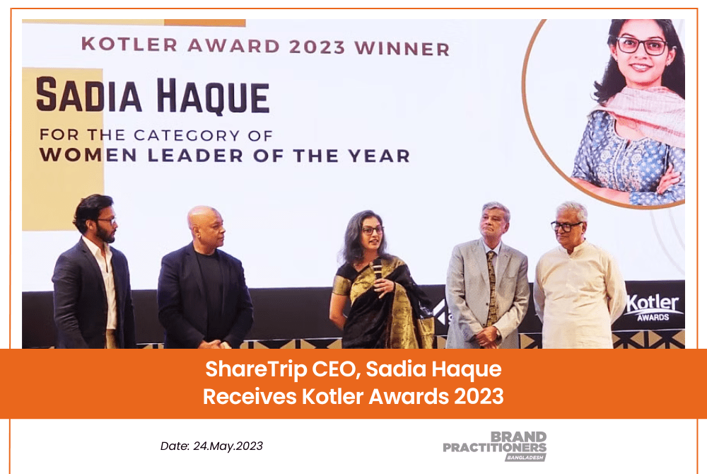 ShareTrip CEO, Sadia Haque Receives Kotler Awards 2023