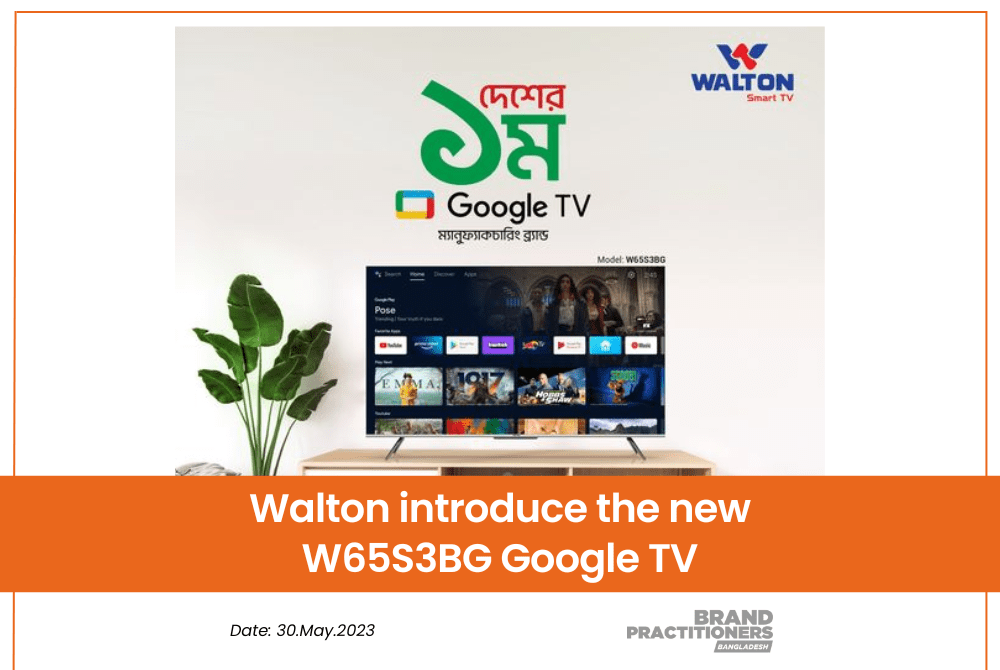 Walton introduce the new W65S3BG Google TV