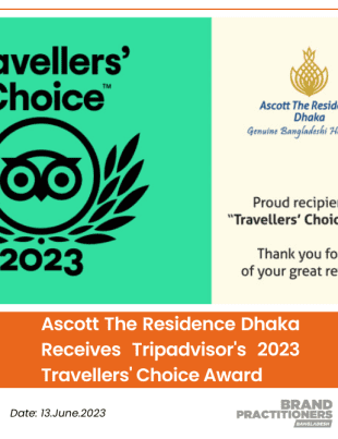 Ascott The Residence Dhaka Receives Tripadvisor's 2023 Travellers' Choice Award