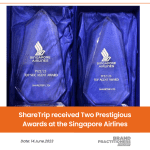 ShareTrip received Two Prestigious Awards at the Singapore Airlines