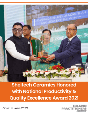 Sheltech Ceramics Honored with National Productivity & Quality Excellence Award 2021