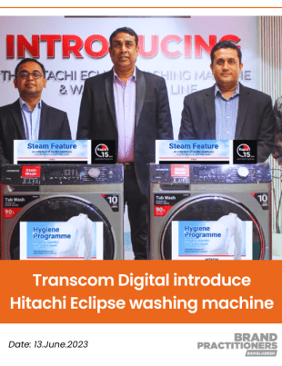 Transcom Digital introduce Hitachi Eclipse washing machine