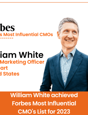 William White achieved Forbes Most Influential CMO's List for 2023