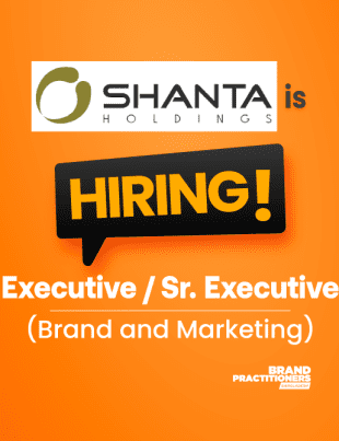 Shanta Holdings Limited is hiring Executive/Sr. Executive in Brand and Marketing