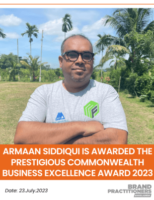 Armaan Siddiqui is awarded the prestigious Commonwealth Business excellence Award 2023