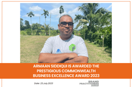 Armaan Siddiqui is awarded the prestigious Commonwealth Business excellence Award 2023