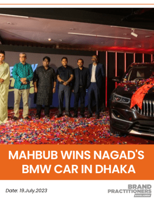 Mahbub Wins Nagad's BMW Car in Dhaka