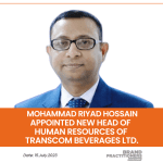 Mohammad Riyad Hossain appointed as new Head of Human Resources of Transcom Beverages Ltd.