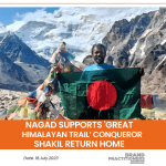 Nagad supports ‘Great Himalayan Trail’ conqueror Shakil return home