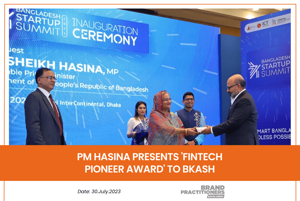 PM Hasina Presents 'Fintech Pioneer Award' to bKash