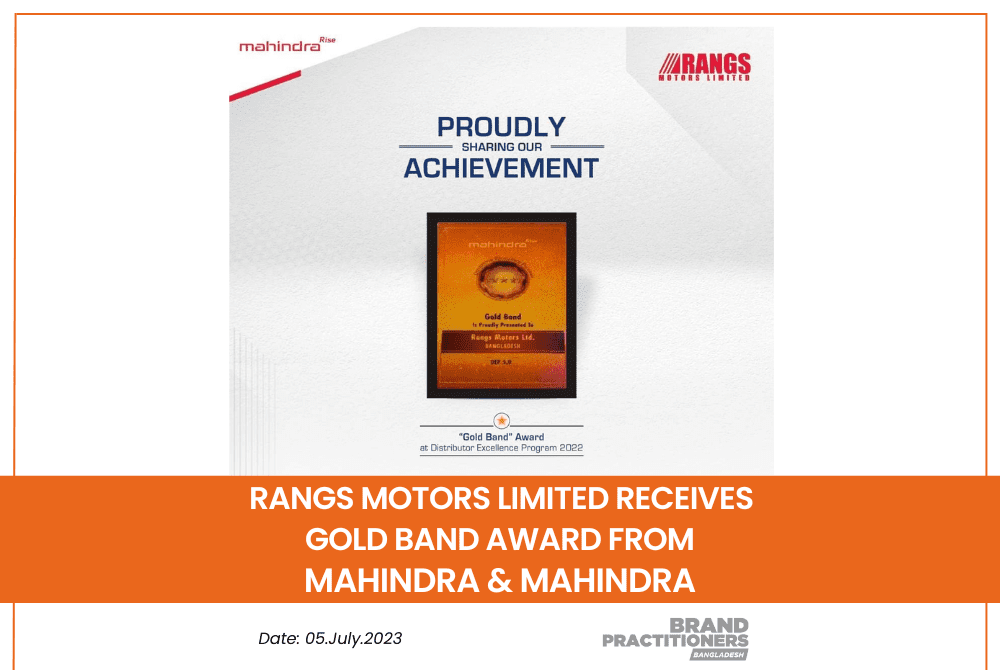 Rangs Motors Limited Receives Gold Band Award from Mahindra & Mahindra