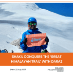 Shakil conquers the ‘Great Himalayan Trail’ with Daraz