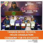 Yamaha Music School holds graduation ceremony for its students