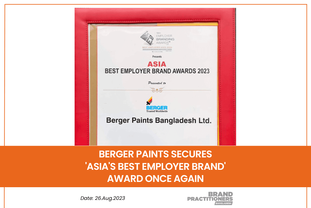 BERGER Paints Secures 'Asia's Best Employer Brand' Award Once Again