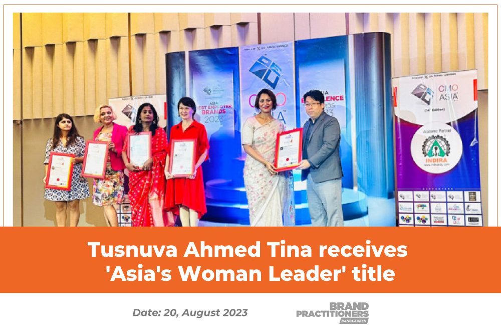 Tusnuva-Ahmed-Tina-receives-'Asia's-Woman-Leader'-title