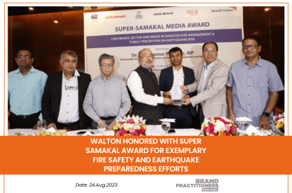 Walton Honored with Super-Samakal Award for Exemplary Fire Safety and Earthquake Preparedness Efforts