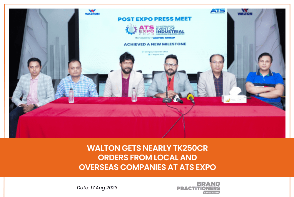 Walton gets nearly Tk250cr orders from local and overseas companies at ATS Expo