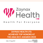 Zaynax Health Ltd. Achieves Top Honors at The Asia GCC Awards 2023