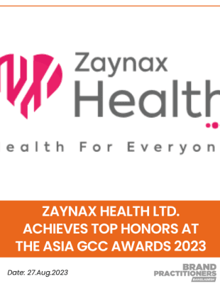 Zaynax Health Ltd. Achieves Top Honors at The Asia GCC Awards 2023